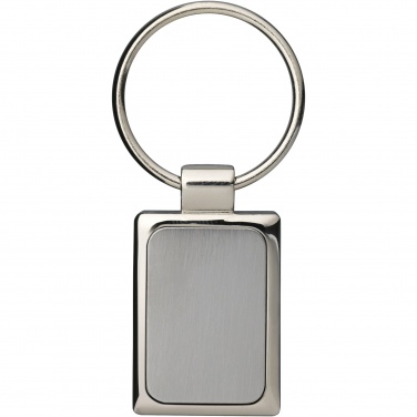 Logotrade promotional products photo of: Sergio rectangular metal keychain