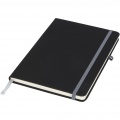 Noir medium notebook, Solid black / Grey