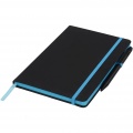 Noir Edge medium notebook, Solid black / Blue