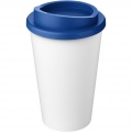 Americano® Eco 350 ml recycled tumbler, White / Mid blue