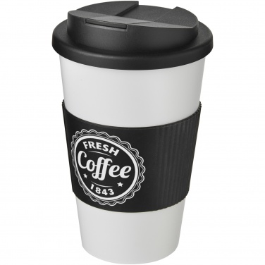 Logo trade promotional merchandise image of: Americano® 350 ml tumbler with grip & spill-proof lid