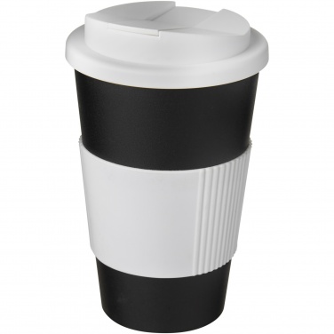 Logo trade corporate gifts picture of: Americano® 350 ml tumbler with grip & spill-proof lid