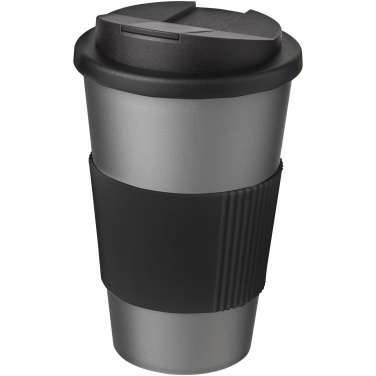 Logo trade advertising products image of: Americano® 350 ml tumbler with grip & spill-proof lid