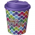 Brite-Americano® Espresso 250 ml tumbler with spill-proof lid, White / Purple