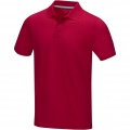 Graphite short sleeve men’s organic polo, Red