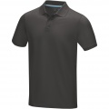 Graphite short sleeve men’s organic polo, Storm grey