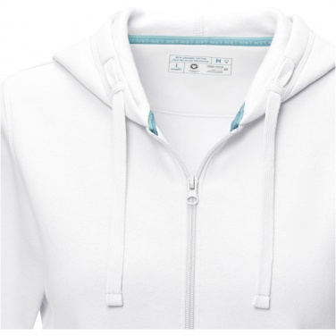 Logo trade advertising products picture of: Ruby women’s organic recycled full zip hoodie