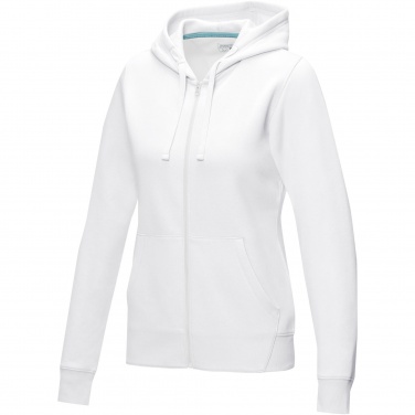 Logotrade promotional gift image of: Ruby women’s organic recycled full zip hoodie