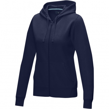 Logotrade promotional gift picture of: Ruby women’s organic recycled full zip hoodie