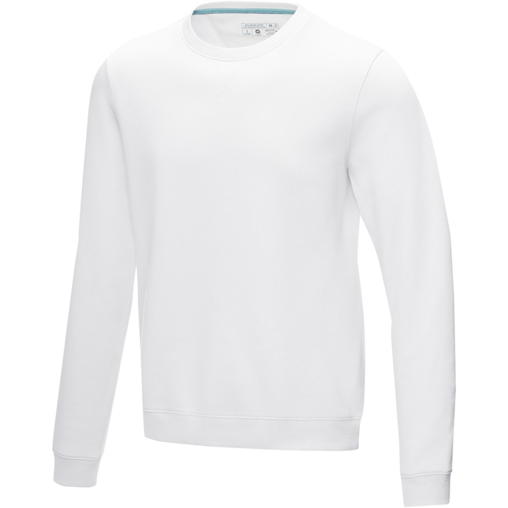 Logotrade corporate gift image of: Jasper men’s organic recycled crewneck sweater