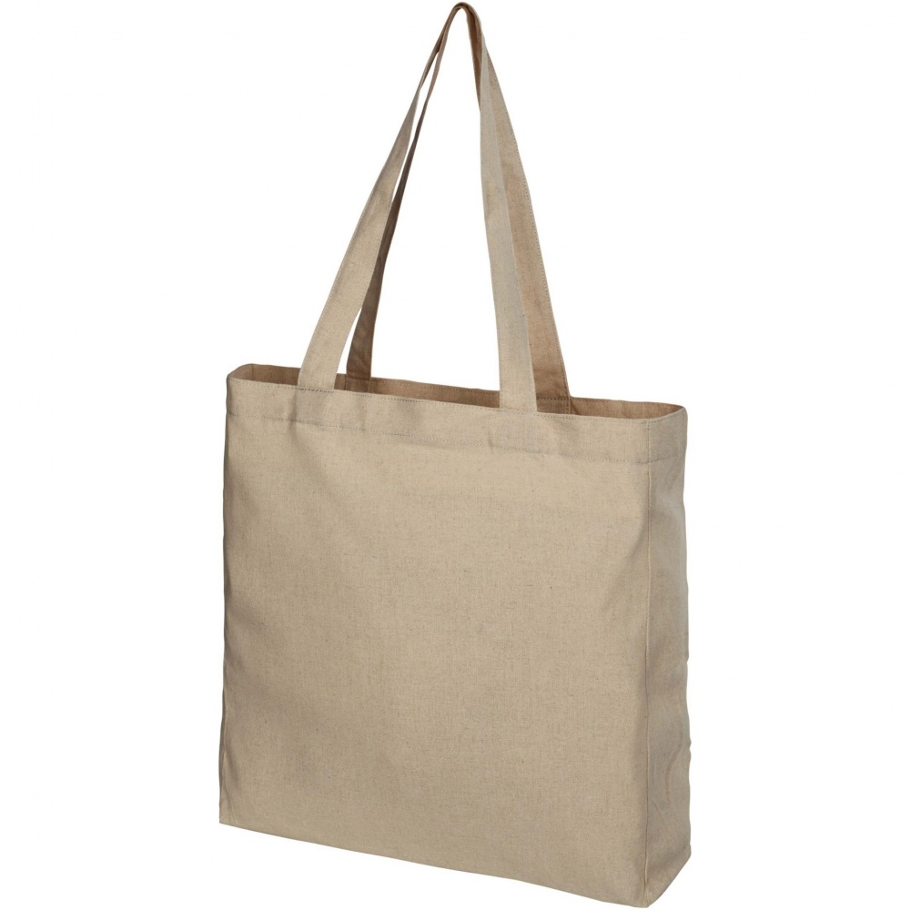 Logotrade business gift image of: Pheebs 210 g/m² recycled gusset tote bag 13L