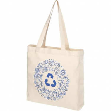 Logo trade promotional items picture of: Pheebs 210 g/m² recycled gusset tote bag 13L