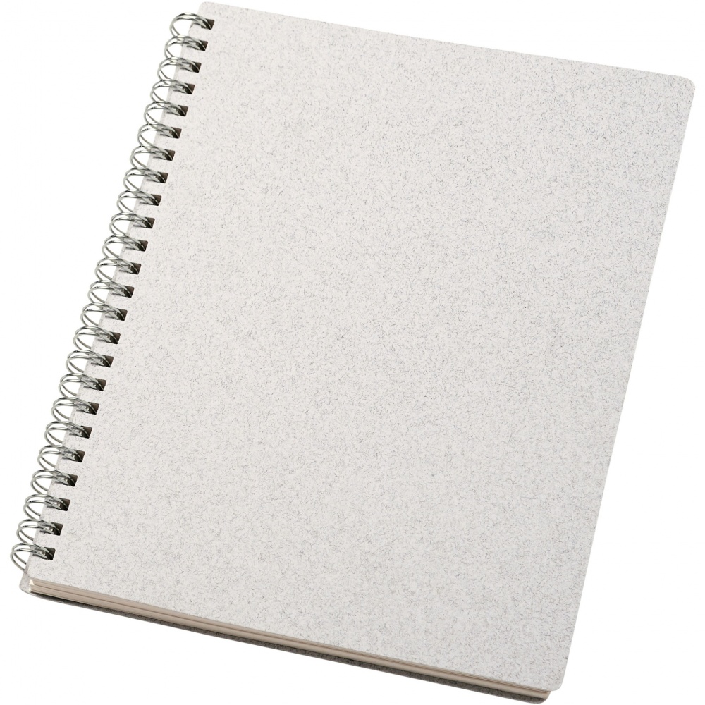 Logo trade business gifts image of: Bianco A5 size wire-o notebook