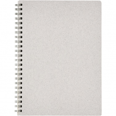 Logo trade promotional gifts picture of: Bianco A5 size wire-o notebook