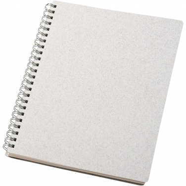 Logo trade corporate gift photo of: Bianco A5 size wire-o notebook