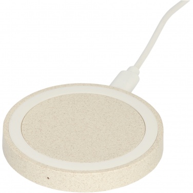 Logotrade business gift image of: Naka 5W wheat straw wireless charging pad