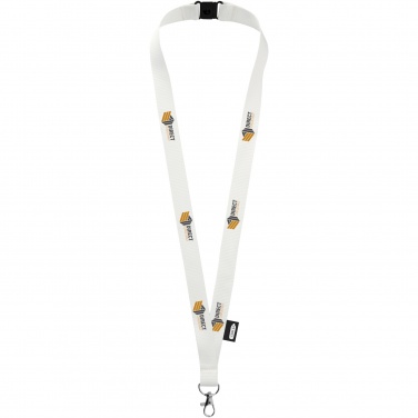 Logo trade promotional items image of: Tom recycled PET lanyard with breakaway closure