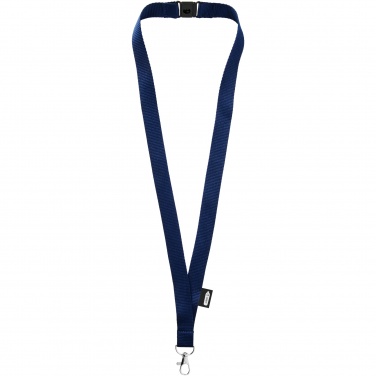 Logotrade promotional item image of: Tom recycled PET lanyard with breakaway closure