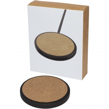 Logotrade promotional merchandise photo of: Kivi 10W limestone/cork wireless charging pad