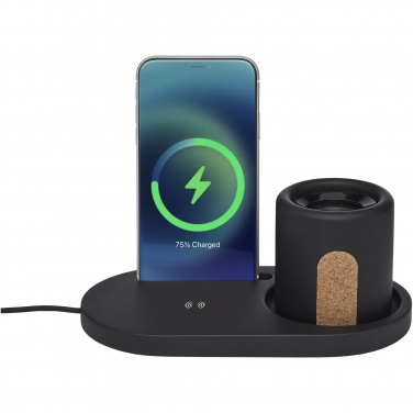 Logotrade promotional items photo of: Klip 5W wireless charging desk organizer