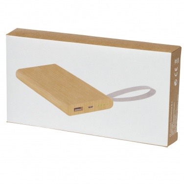 Logo trade promotional giveaways image of: Tulda 5000 mAh bamboo power bank