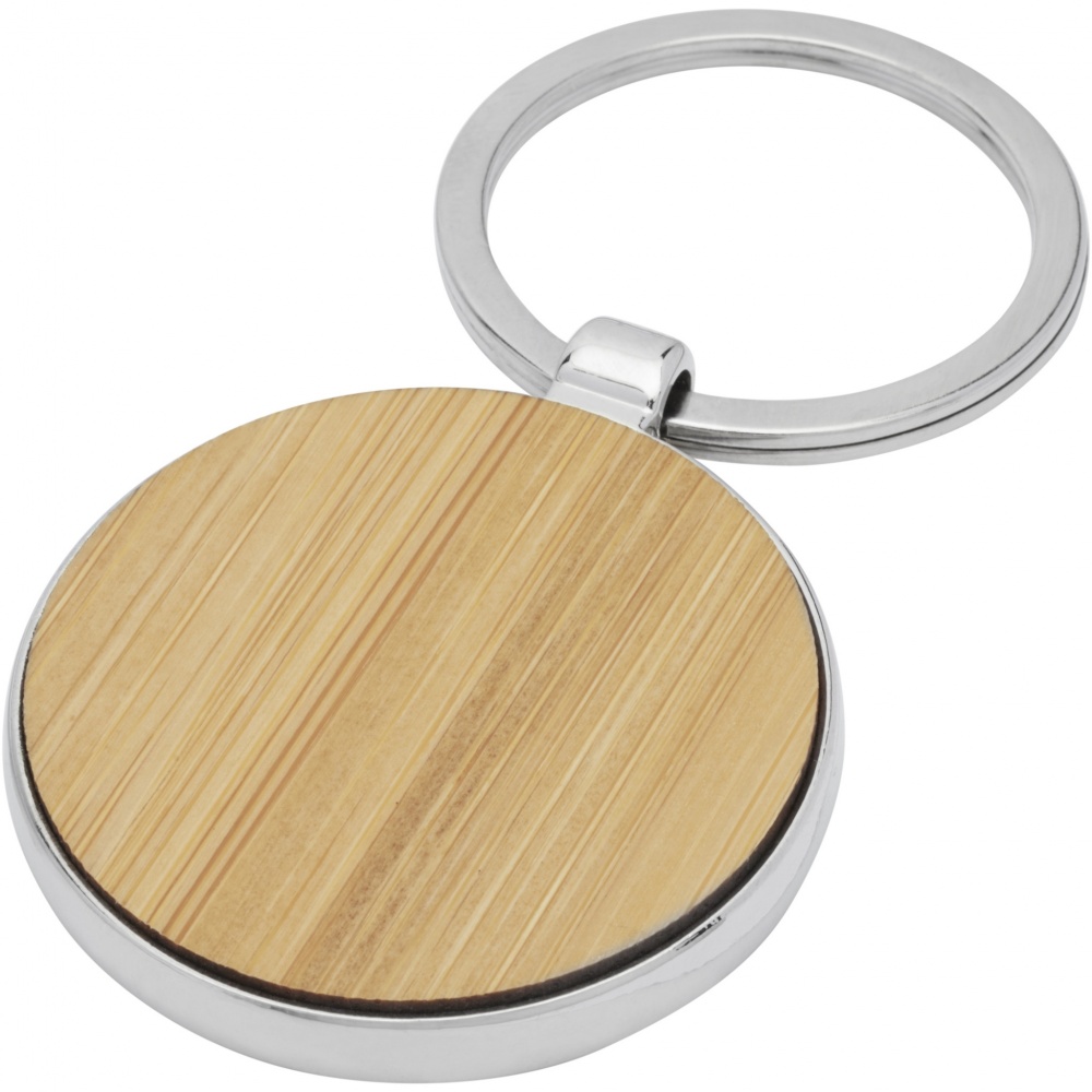 Logotrade promotional giveaway picture of: Nino bamboo round keychain