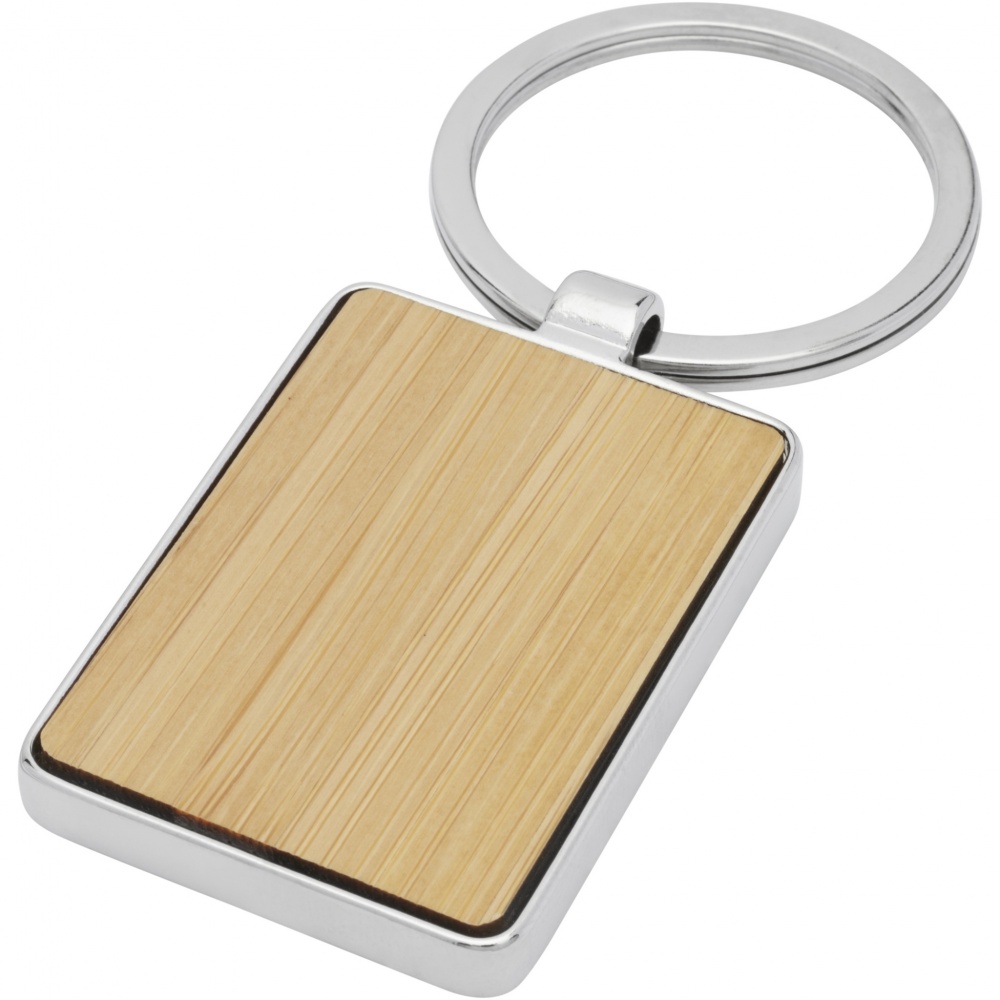 Logotrade promotional product image of: Neta bamboo rectangular keychain