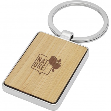 Logotrade business gifts photo of: Neta bamboo rectangular keychain