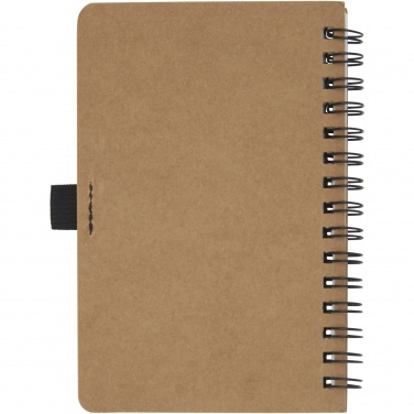 Logotrade promotional products photo of: Cobble A6 wire-o recycled cardboard notebook with stone paper