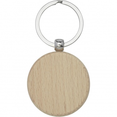 Logotrade promotional items photo of: Giovanni beech wood round keychain