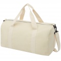 Pheebs 450 g/m² recycled cotton and polyester duffel bag 24L, Natural