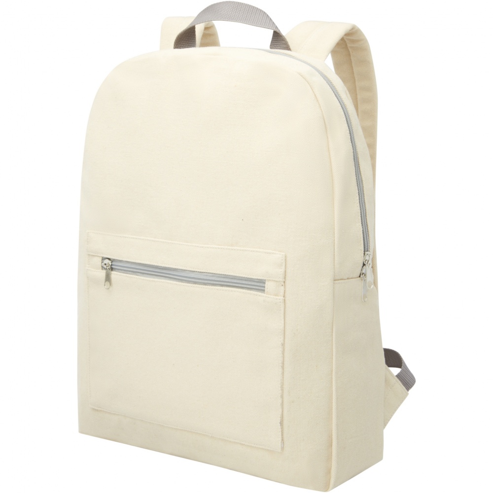 Logotrade promotional item picture of: Pheebs 450 g/m² recycled cotton and polyester backpack 10L