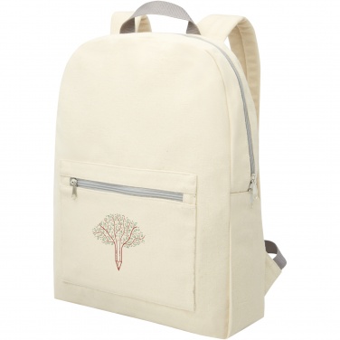 Logo trade promotional items picture of: Pheebs 450 g/m² recycled cotton and polyester backpack 10L