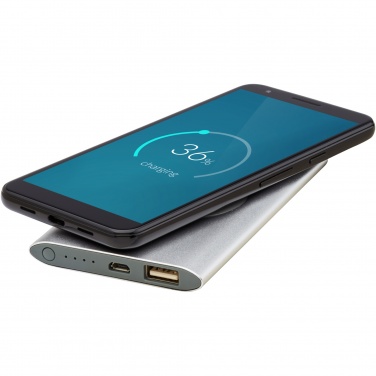 Logo trade promotional merchandise picture of: Juice 4000mAh wireless power bank 