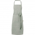 Pheebs 200 g/m² recycled cotton apron, Heather green