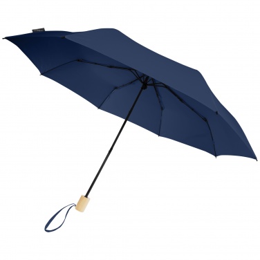 Logo trade promotional gift photo of: Birgit 21'' foldable windproof recycled PET umbrella