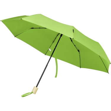 Logo trade advertising products picture of: Birgit 21'' foldable windproof recycled PET umbrella