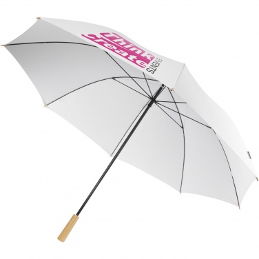 Logo trade promotional giveaway photo of: Romee 30'' windproof recycled PET golf umbrella