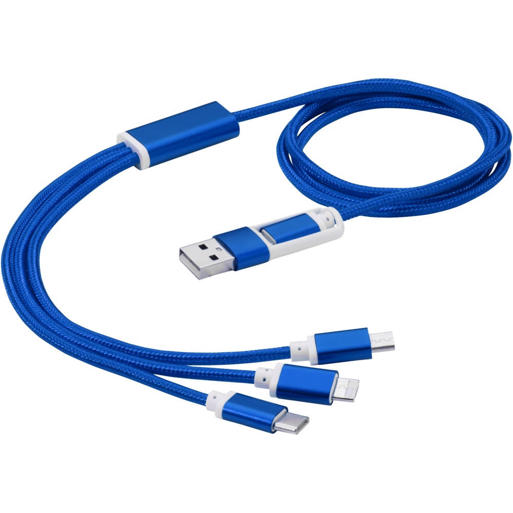 Logo trade promotional giveaways image of: Versatile 5-in-1 charging cable