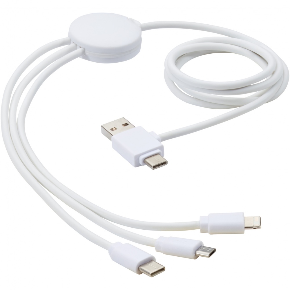 Logotrade promotional giveaways photo of: Pure 5-in-1 charging cable with antibacterial additive