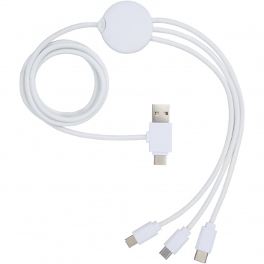 Logo trade corporate gifts picture of: Pure 5-in-1 charging cable with antibacterial additive