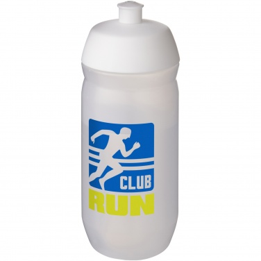 Logotrade corporate gift picture of: HydroFlex™ Clear 500 ml squeezy sport bottle