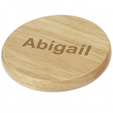 Logo trade promotional giveaways picture of: Scoll wooden coaster with bottle opener