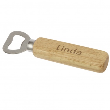 Logo trade business gifts image of: Brama wooden bottle opener