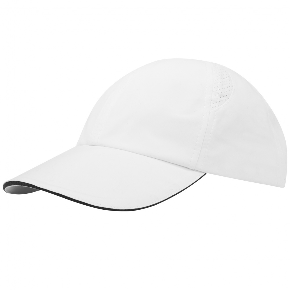 Logo trade advertising products image of: Morion 6 panel GRS recycled cool fit sandwich cap