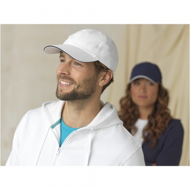 Logo trade promotional products picture of: Morion 6 panel GRS recycled cool fit sandwich cap