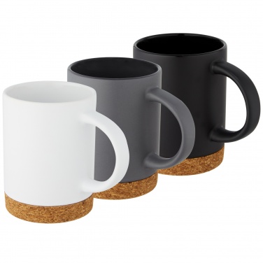 Logo trade promotional gifts image of: Neiva 425 ml ceramic mug with cork base