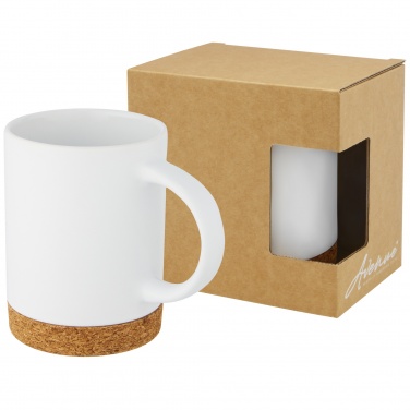 Logo trade advertising products image of: Neiva 425 ml ceramic mug with cork base