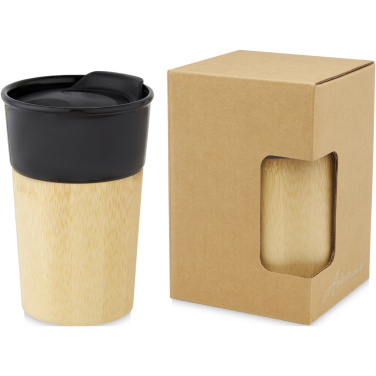 Logotrade corporate gift image of: Pereira 320 ml porcelain mug with bamboo outer wall