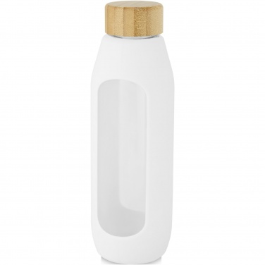 Logotrade promotional products photo of: Tidan 600 ml borosilicate glass bottle with silicone grip